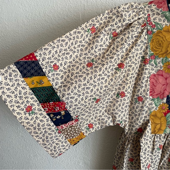 Vintage Just Choon California Prairie Mixed Print Floral Boho Cottagecore Dress - Picture 4 of 16